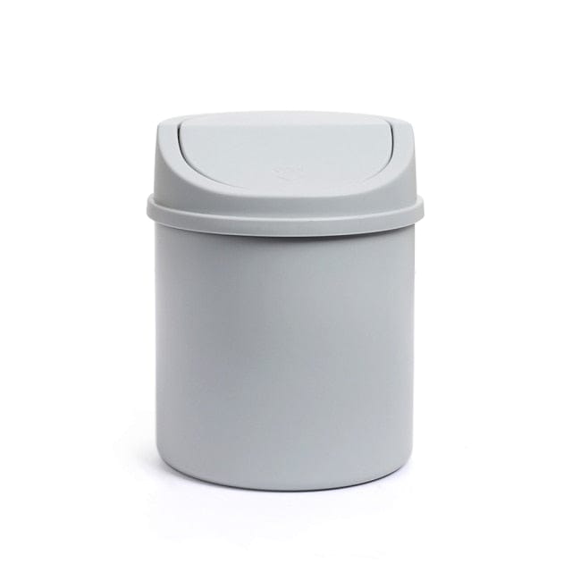 Pastel Desktop Mini Trash Can gray Decor The Kawaii Shoppu