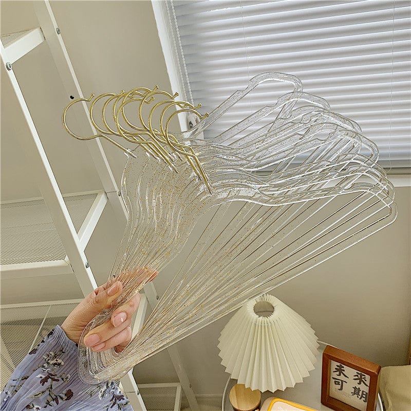 Pearlescent / Clear Plastic Clothes Hanger Accessory The Kawaii Shoppu