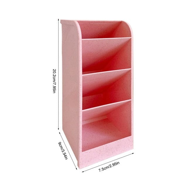 Pen & Washi-Tape Desk Organizer 8x20cm A Pink Decor The Kawaii Shoppu
