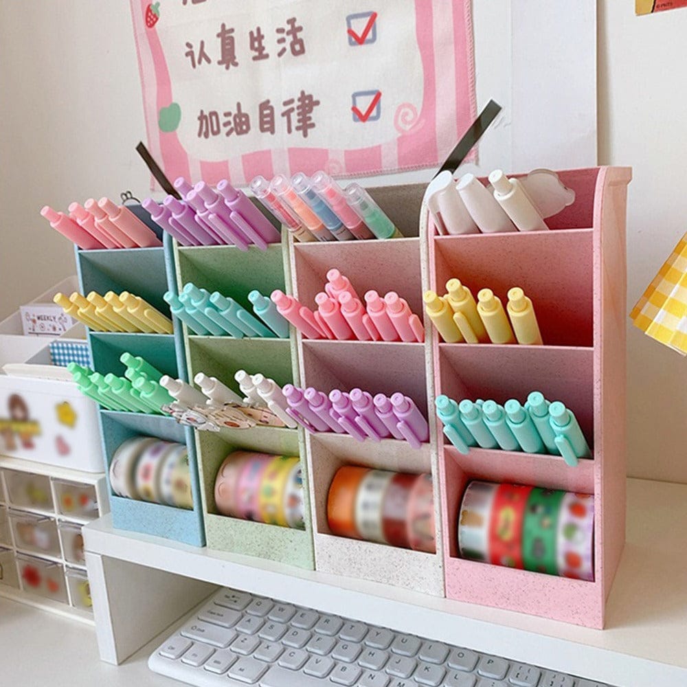 Cute Storage Organizer Kawaii Plastic Large Storage Box With Lids For  Cosmetics Clothes Books Snacks Home School Desk Organizer
