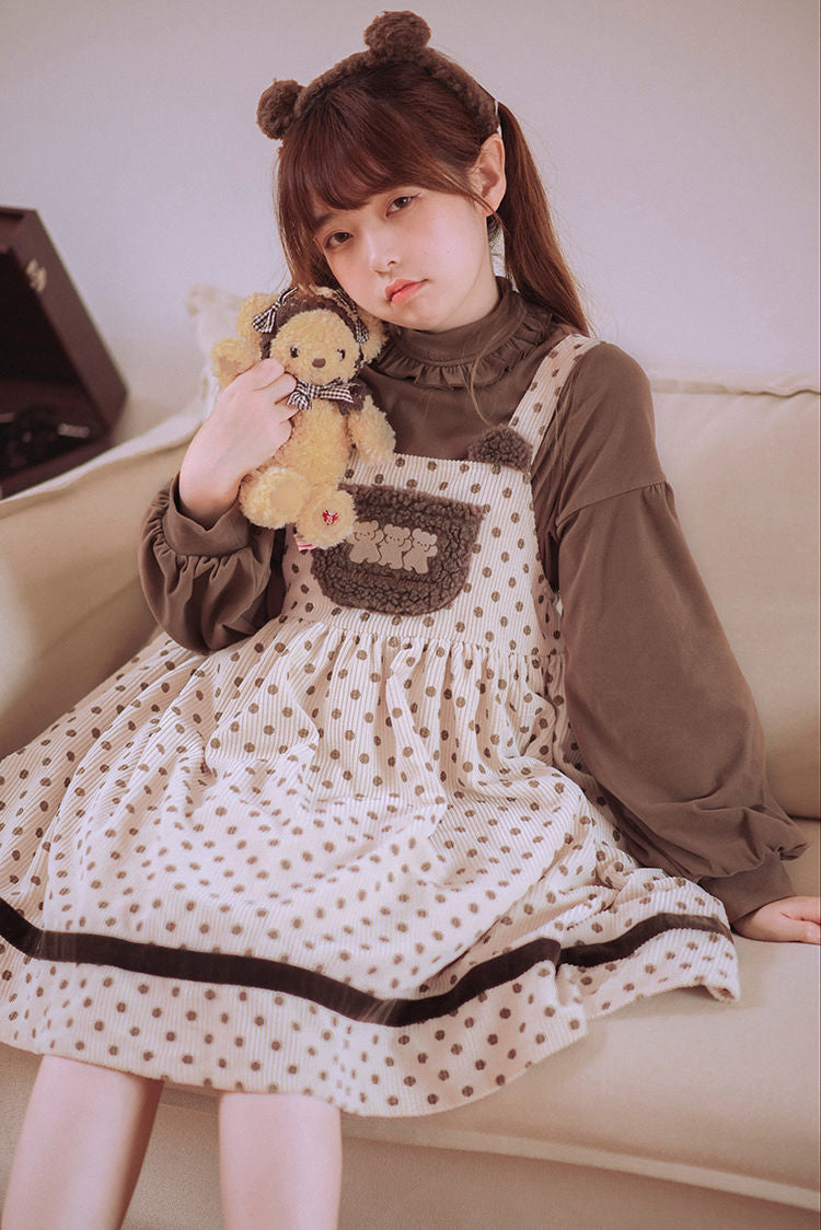 Teen Girls Japanese Kawaii Lolita Costume Plush Cute Bear