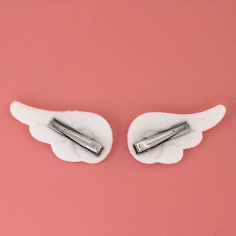 Sakura Heart Angel Wing Ear Cuff Set
