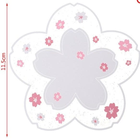 Sakura Coaster White 16cm null The Kawaii Shoppu