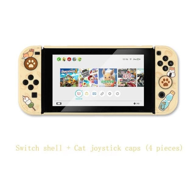 Shiba Otter Switch Cover Shiba Inu Switch Case and Caps null The Kawaii Shoppu