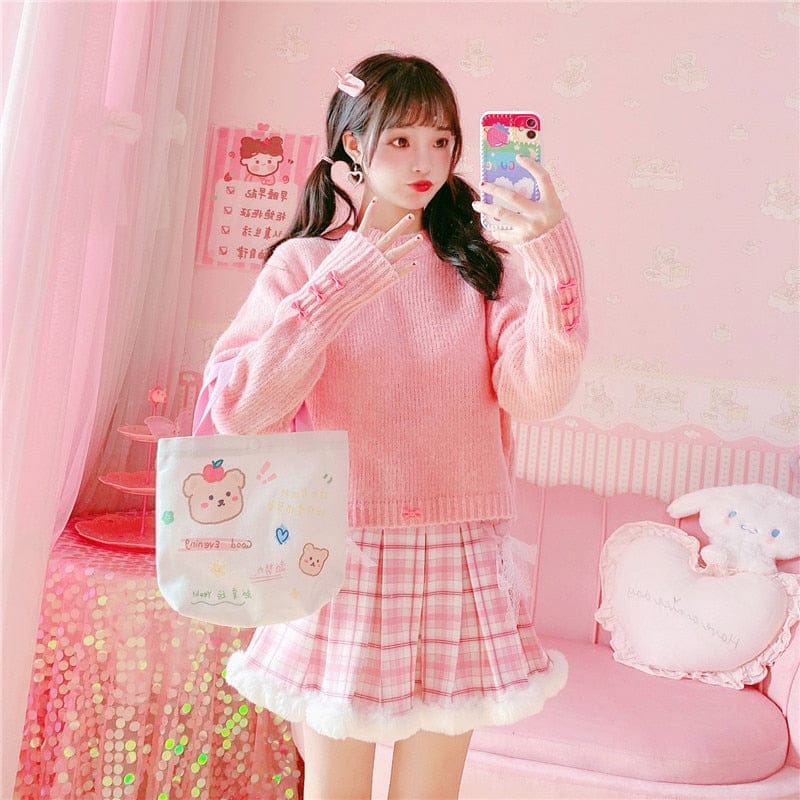 Snow Day Kawaii Candy Skirt Pink Fashion The Kawaii Shoppu