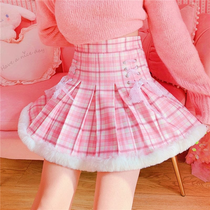 Snow Day Kawaii Candy Skirt Pink Fashion The Kawaii Shoppu