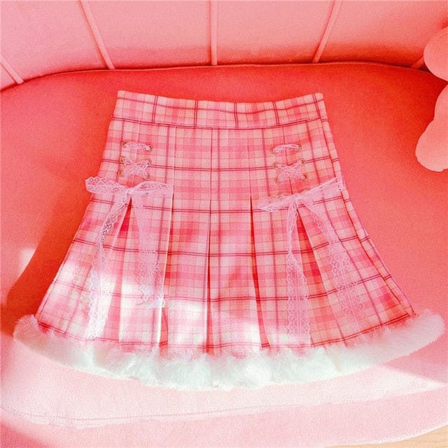 Snow Day Kawaii Candy Skirt Pink XS Fashion The Kawaii Shoppu