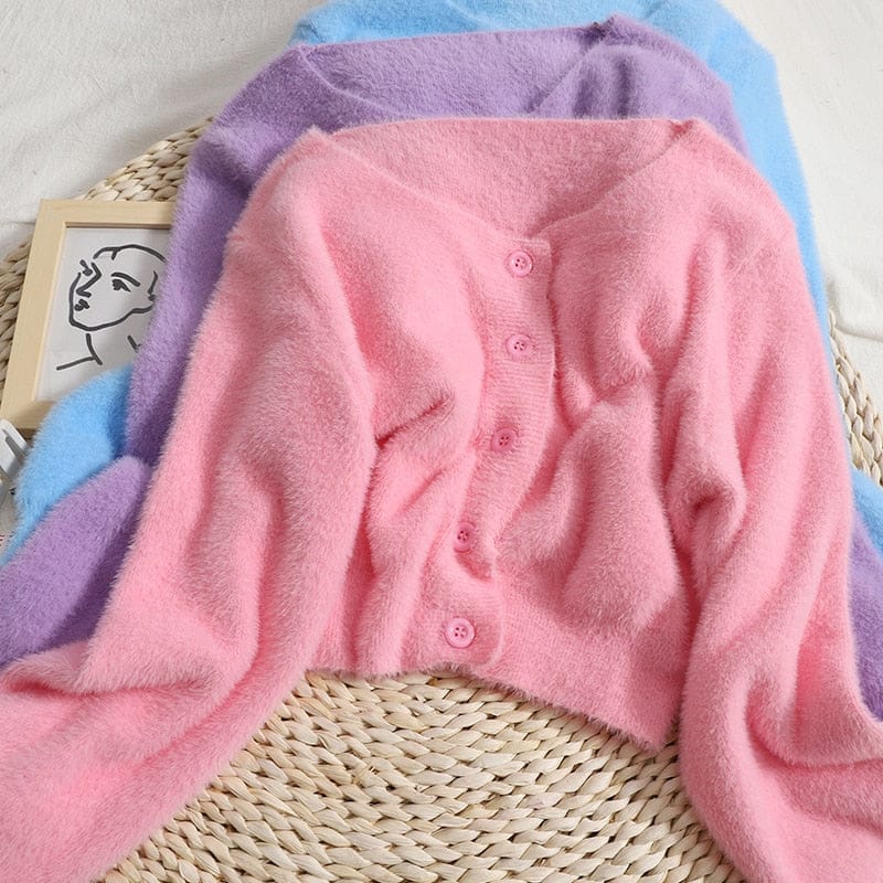 Soft Cozy Pastel Cardigan One Size Clothing and Accessories The Kawaii Shoppu