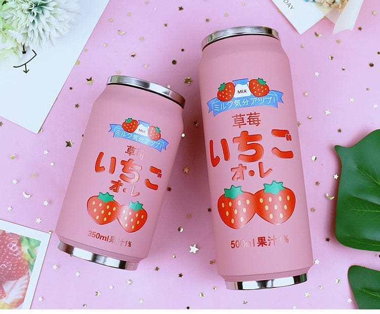 Stainless Steel Japan Juice Fruity Drink Cans 350 to 500ml Bottle The Kawaii Shoppu