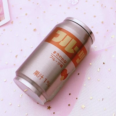 Stainless Steel Japan Juice Fruity Drink Cans 350 to 500ml F (350ml) Bottle The Kawaii Shoppu