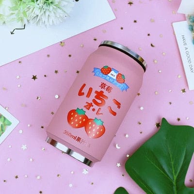 Stainless Steel Japan Juice Fruity Drink Cans 350 to 500ml G (350ml) Bottle The Kawaii Shoppu