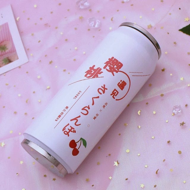 Stainless Steel Japan Juice Fruity Drink Cans 350 to 500ml J(500ml) Bottle The Kawaii Shoppu