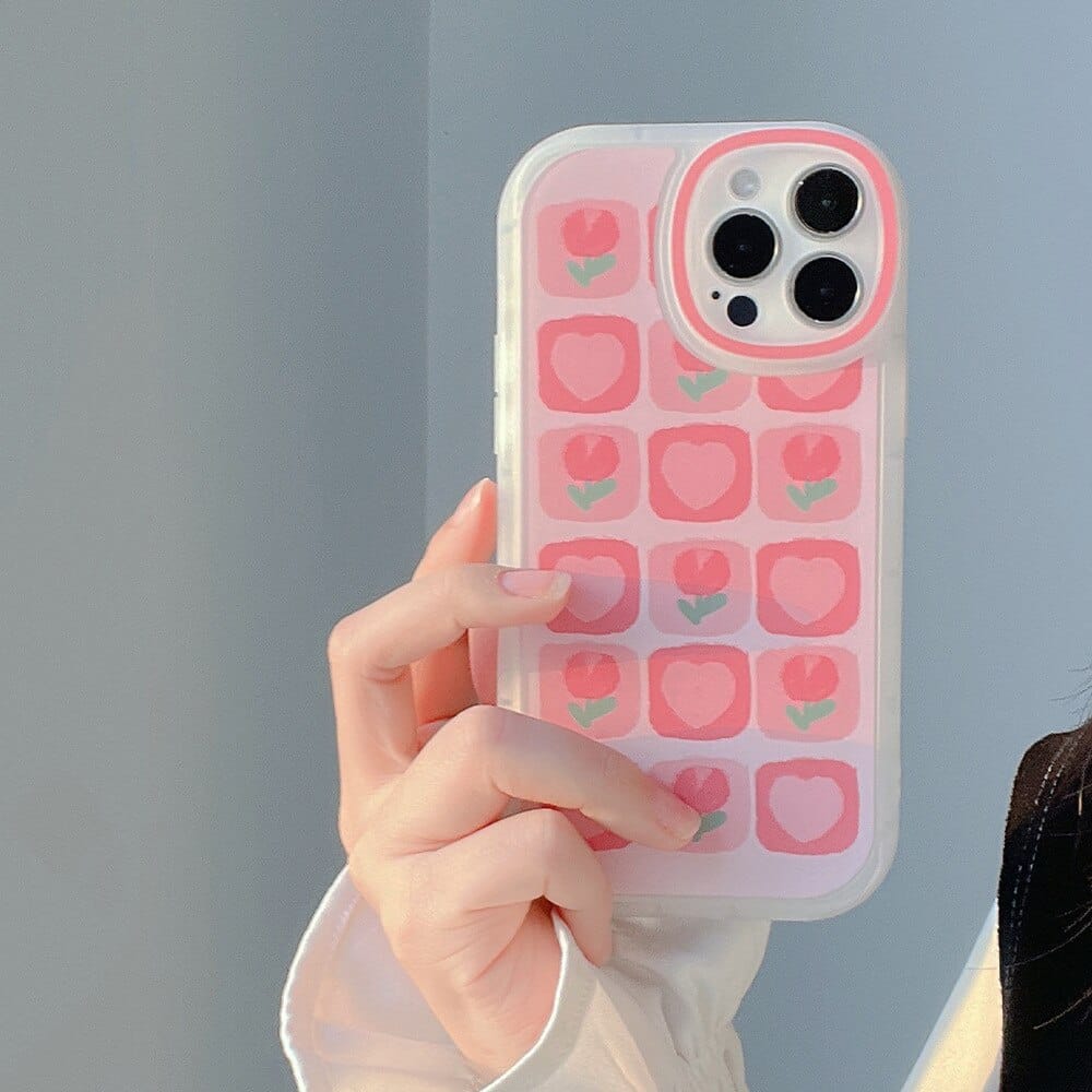 Sweet Girls Summer Tulip Stand Bracket Phone Case For iPhone for iphone 7 Just Case Phone Cases & Covers The Kawaii Shoppu