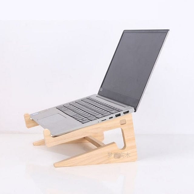 Sweet Minimal Wooden Laptop / Phone Desk Stand Laptop Stand only Furnishings The Kawaii Shoppu