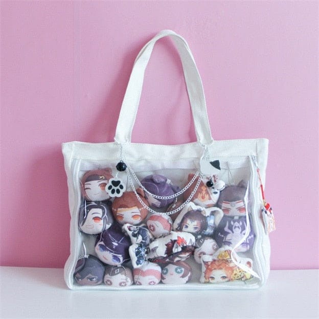 Sweet Shoppu Harajuku Canvas ITA bag White Bags The Kawaii Shoppu