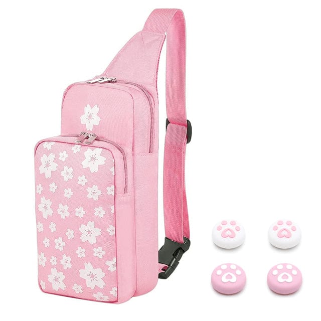 Switch Storage Cross Body Bag Baby Pink Sakura Bags The Kawaii Shoppu