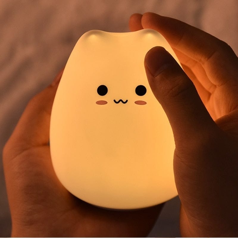 Touch LED Kawaii Cat Night Light Desk Lamp Lighting The Kawaii Shoppu